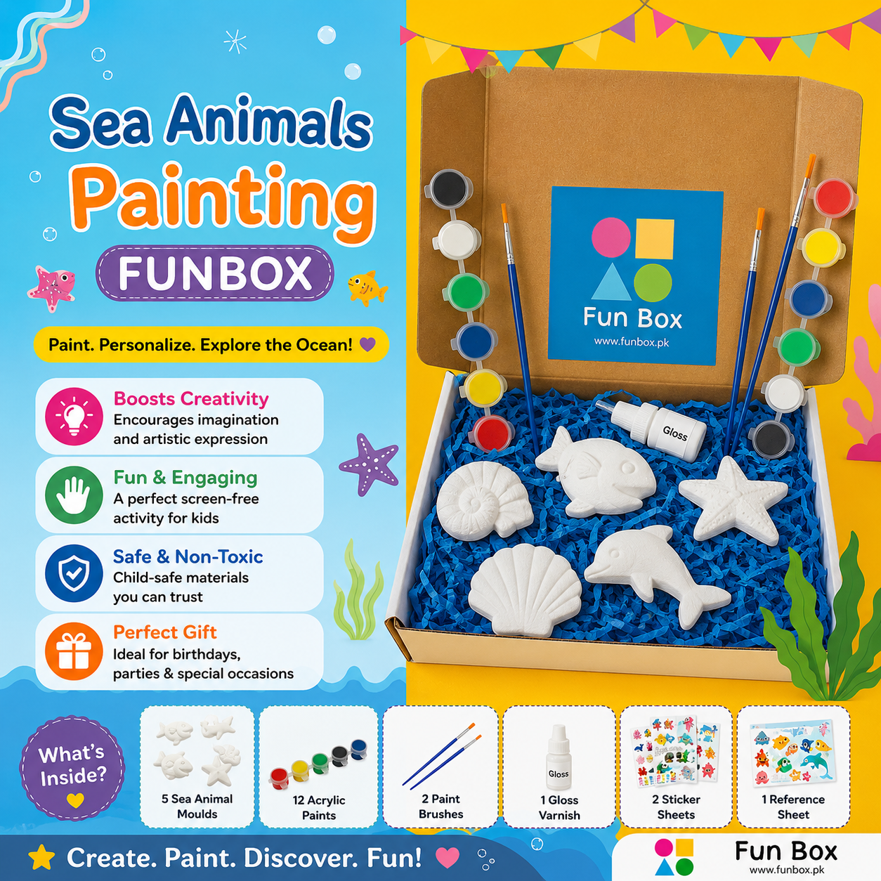 Mini Sea Animals Painting Funbox