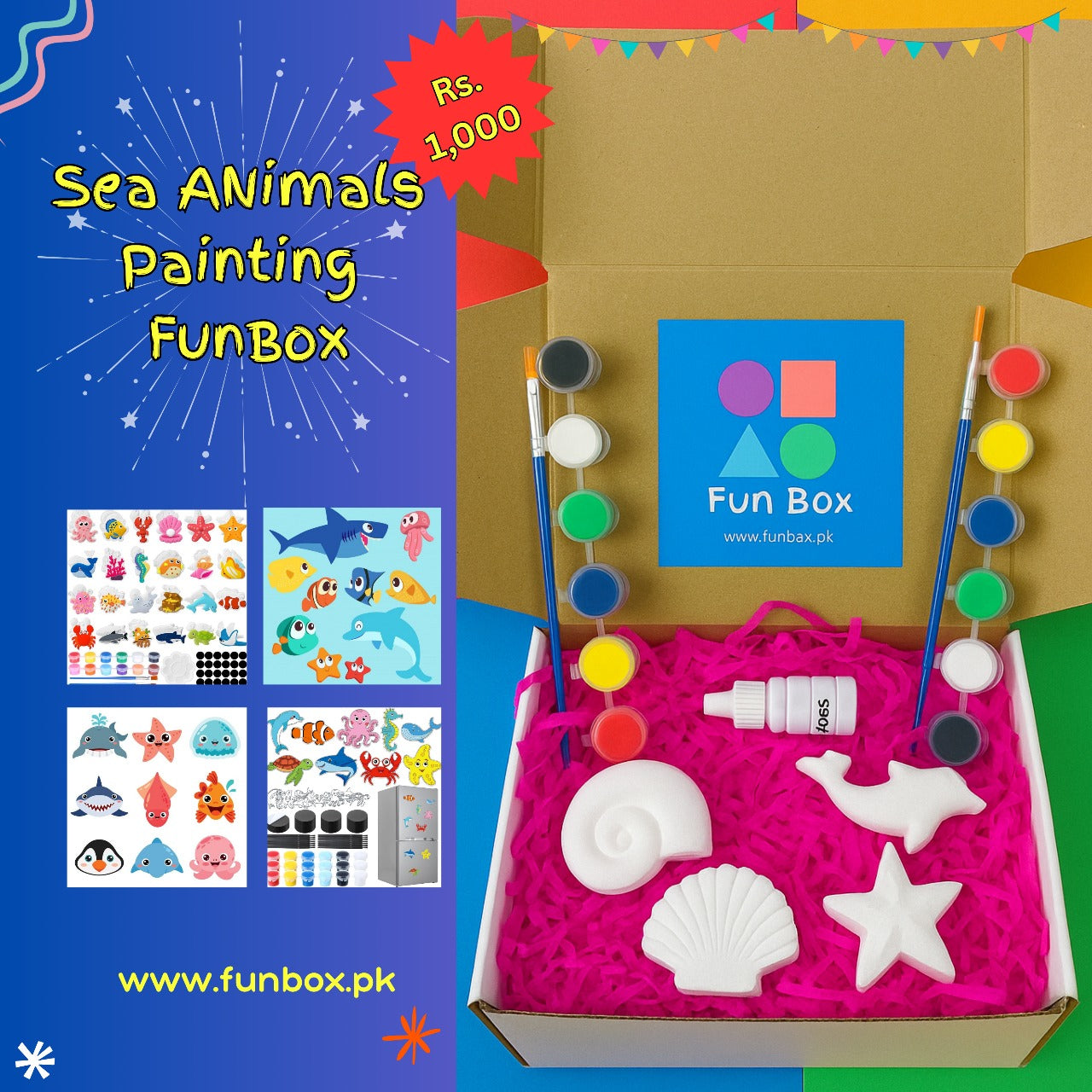 Sea Animals Painting Funbox