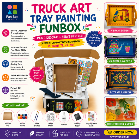 Truck Art Tray Painting FunBox