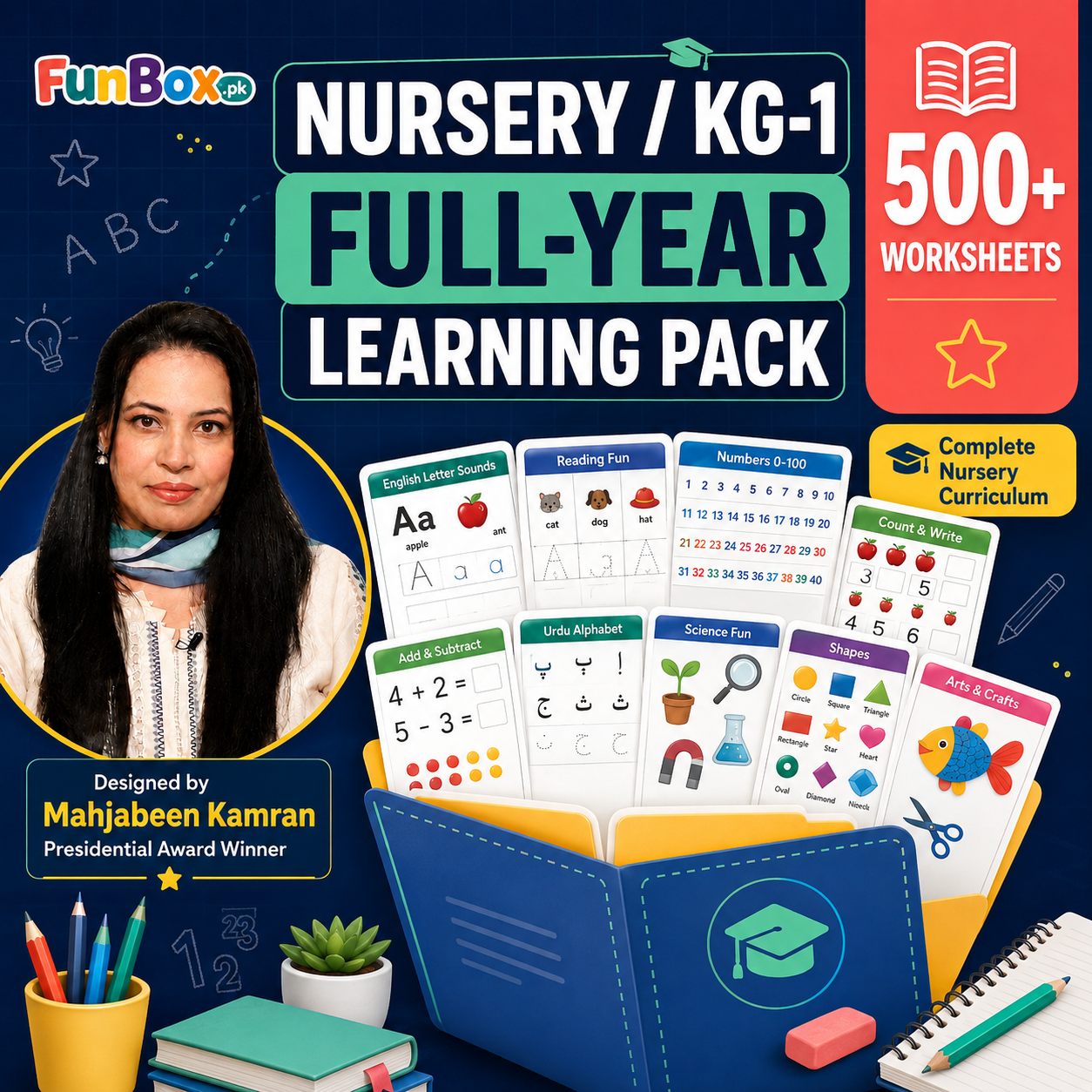 Nursery/KG-1 Full Year Learning Pack