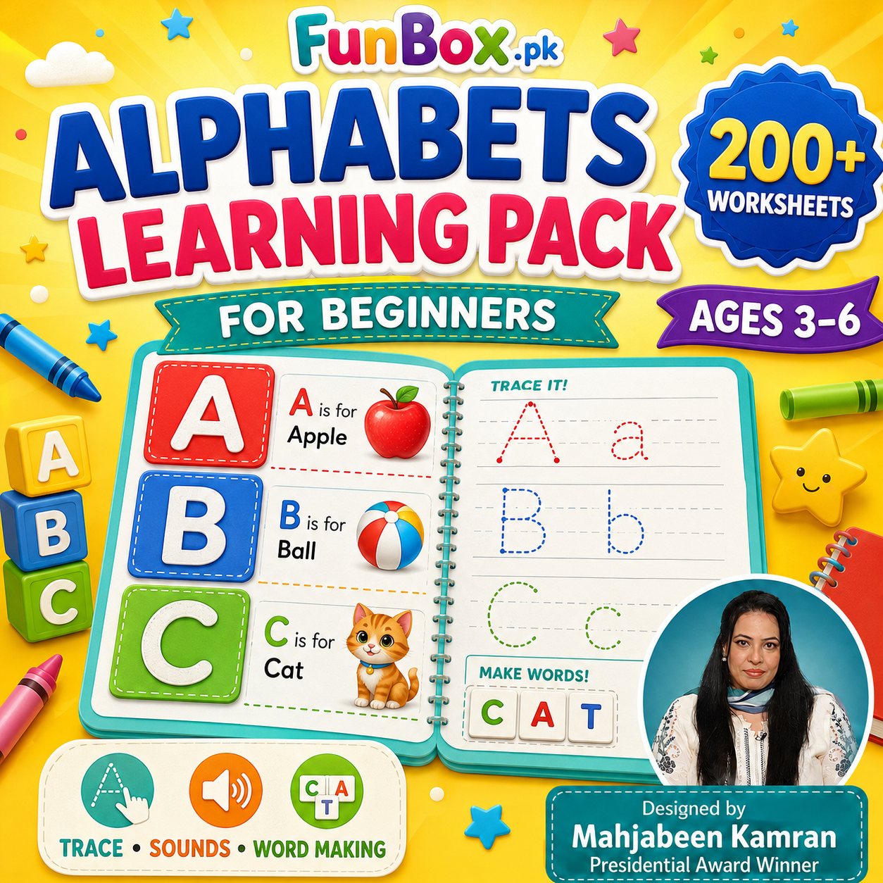Alphabets Learning Pack (For Beginners)