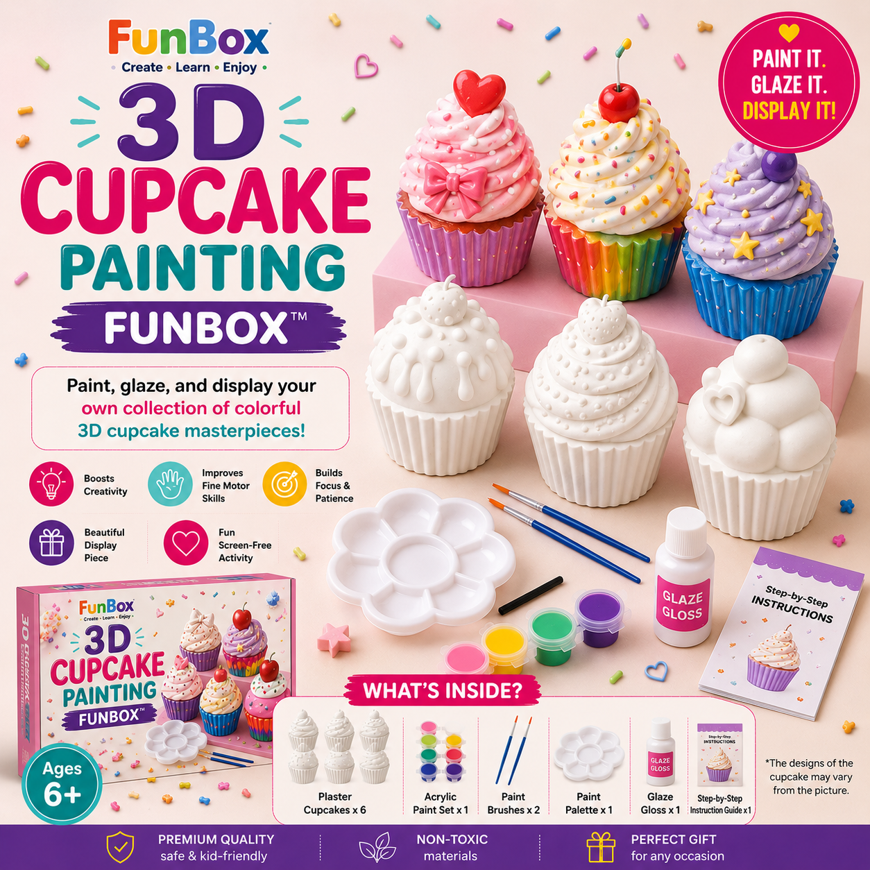 3D Cupcake Painting FunBox™