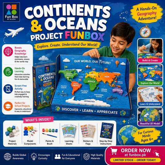 Continents and Oceans Project Funbox
