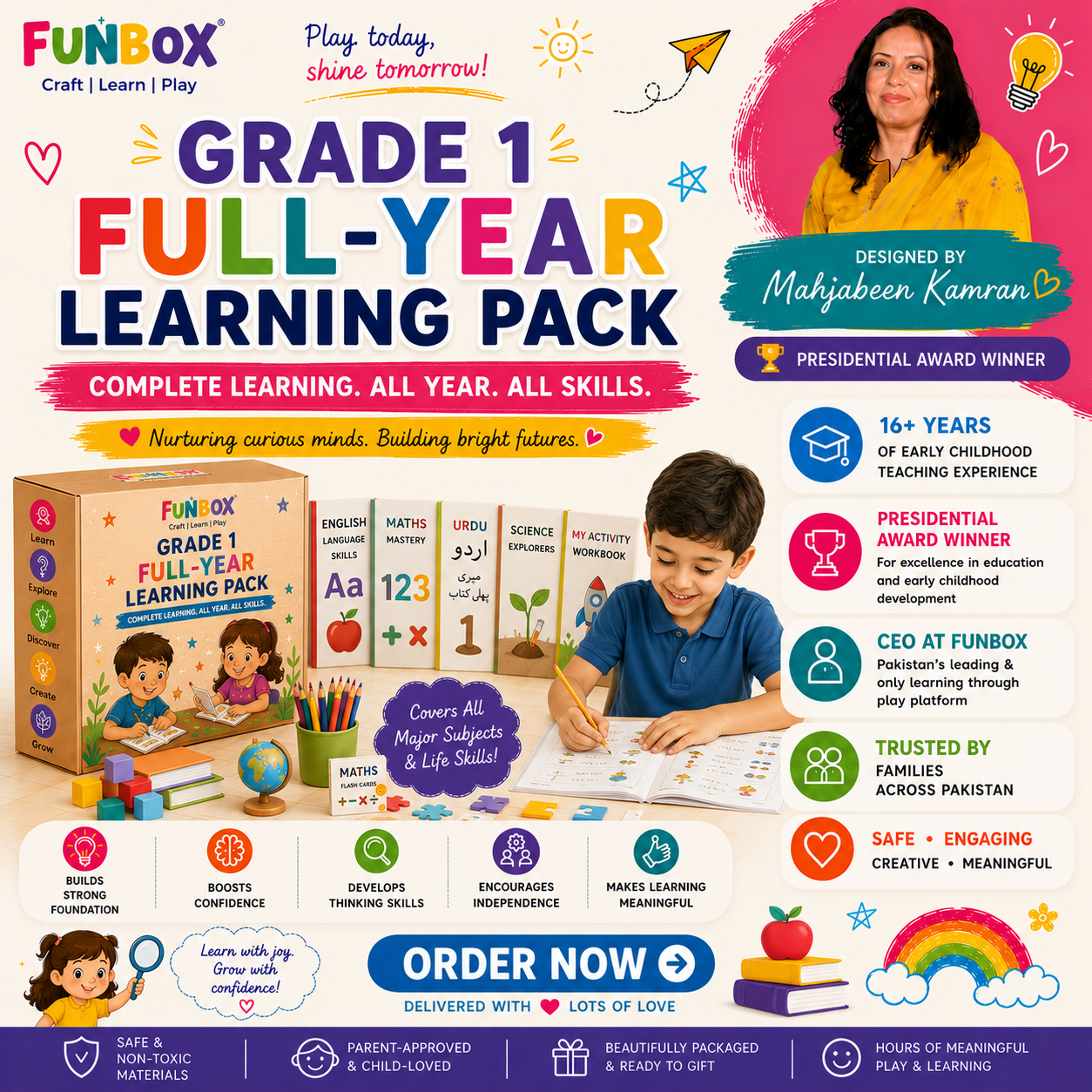 Grade-1 Full-Year Learning Pack