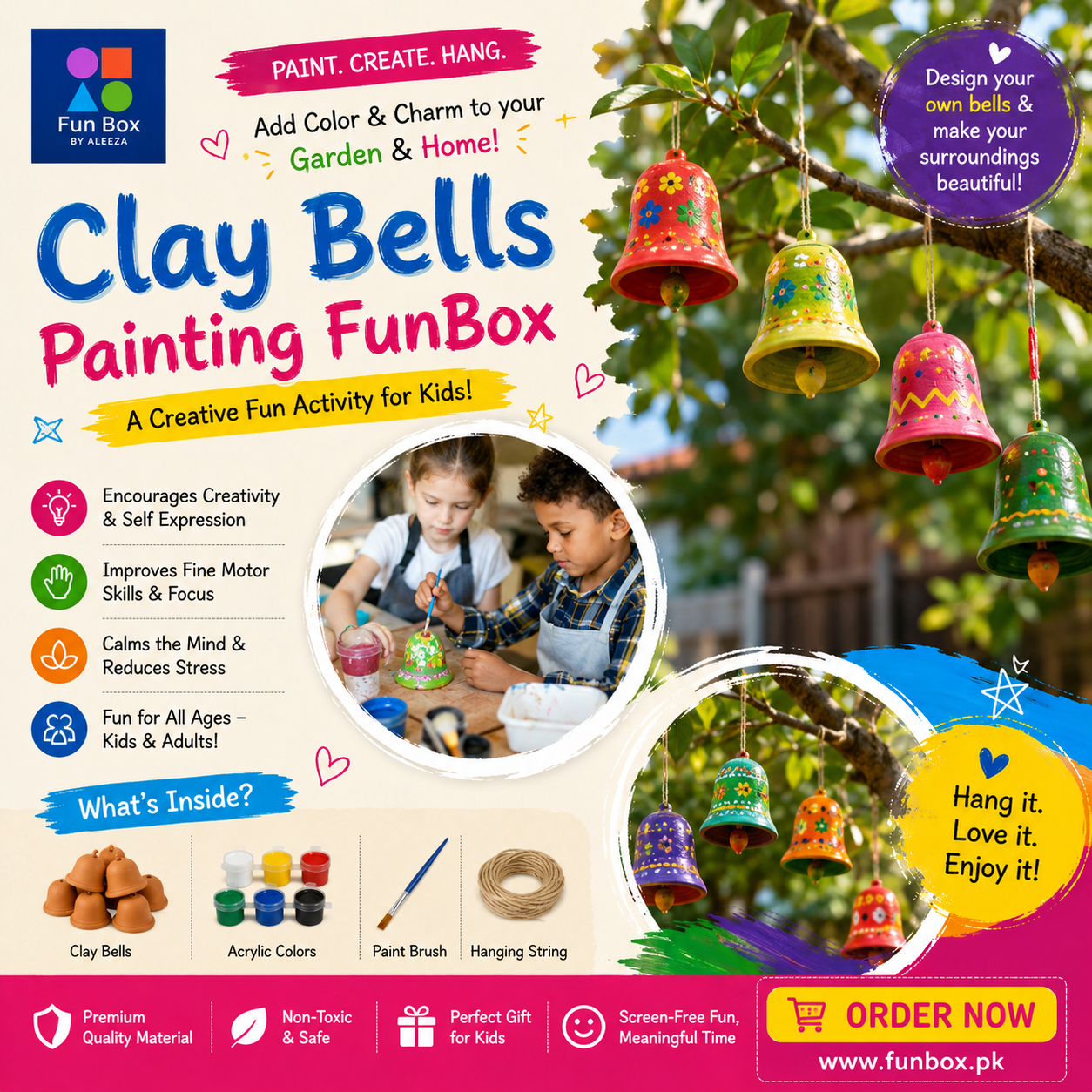 Clay Bells Painting FunBox