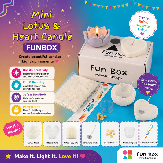 Mini Lotus & Heart Candle FunBox