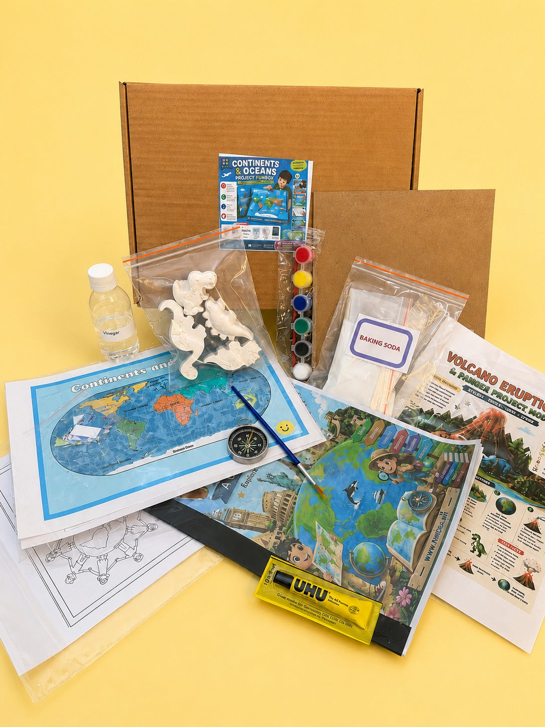 Continents and Oceans Project Funbox