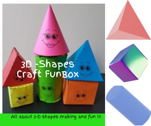 Load image into Gallery viewer, 3-D Shapes Craft Funbox
