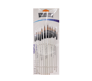 Keep Smiling Paint Brush set Round shape 12Pcs