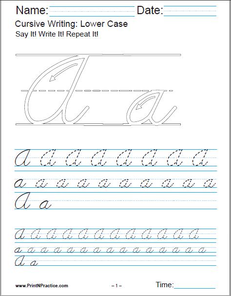 Handwriting Practice Pack